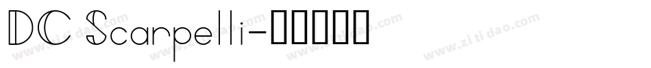 DC Scarpelli字体转换